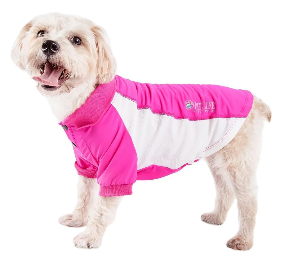 商品Pet Life|Pet Life  Active 'Barko Pawlo' Relax-Stretch Quick-Drying Performance Dog Polo T-Shirt,价格¥238,第1张图片