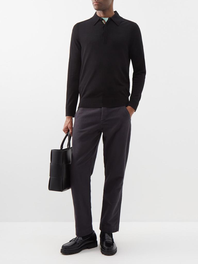 商品Paul Smith|Long-sleeved merino polo shirt,价格¥2006,第4张图片详细描述