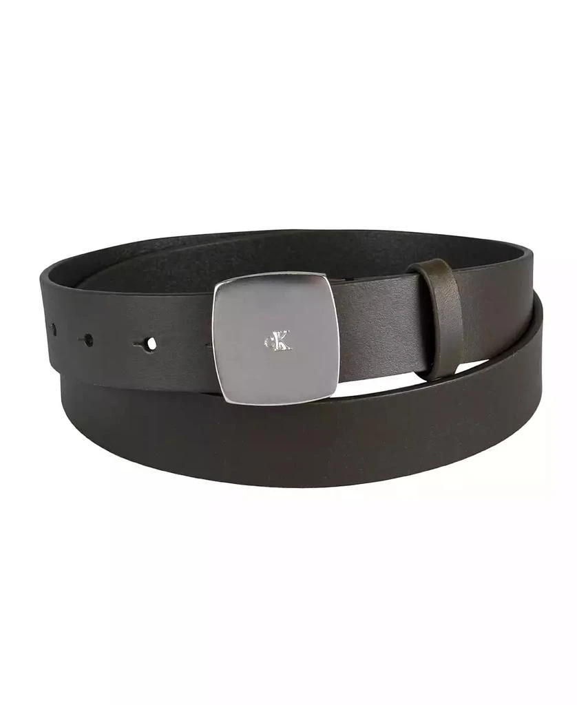 商品Calvin Klein|Women's Micro CK Logo Leather Pant Belt,价格¥357,第1张图片
