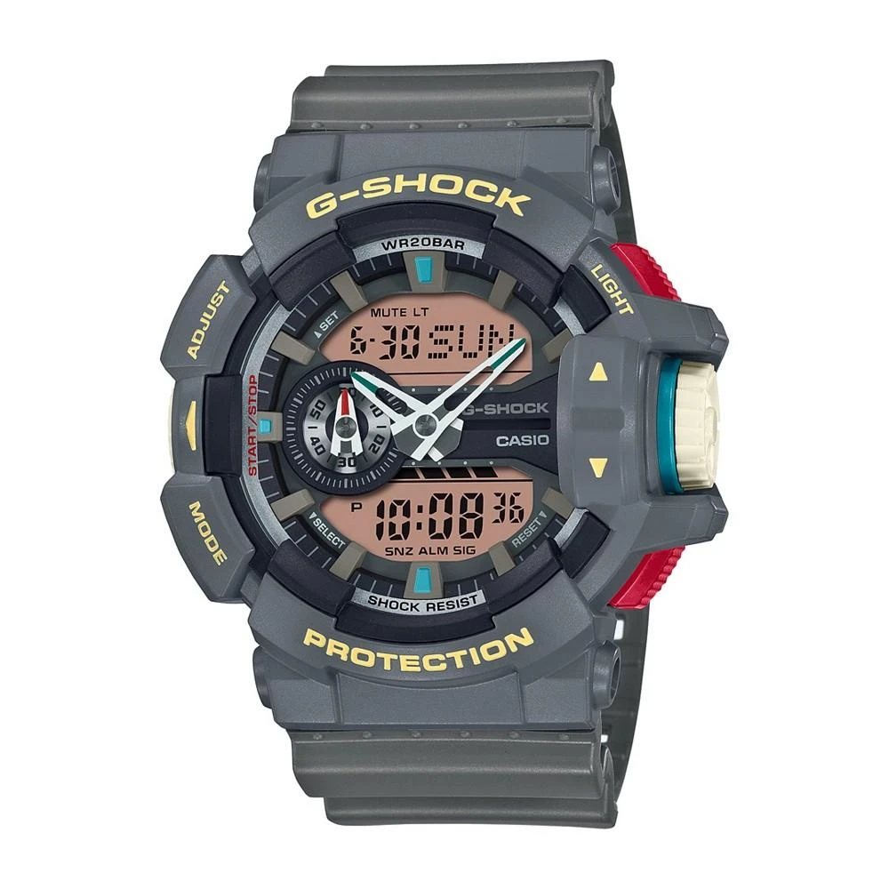商品G-Shock|Men's Analog Digital Gray Resin Watch, 51.9mm, GA400PC-8A,价格¥976,第1张图片