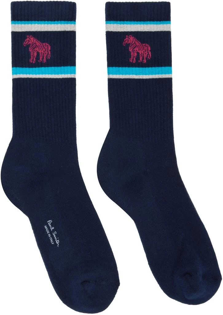 Three-Pack Multicolor Zebra Stripe Socks 商品