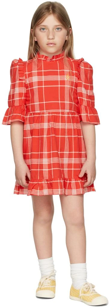 商品The Animals Observatory|Kids Red Logo Tortoise Dress,价格¥361,第1张图片