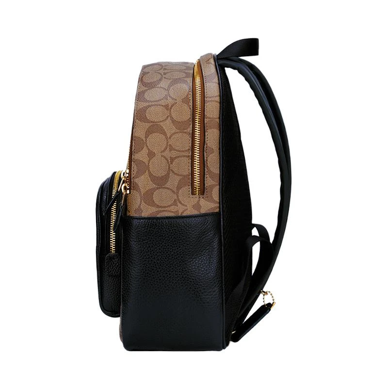 商品Coach|COACH 奥莱款大号女士PVC配皮双肩包,价格¥3189,第2张图片详细描述