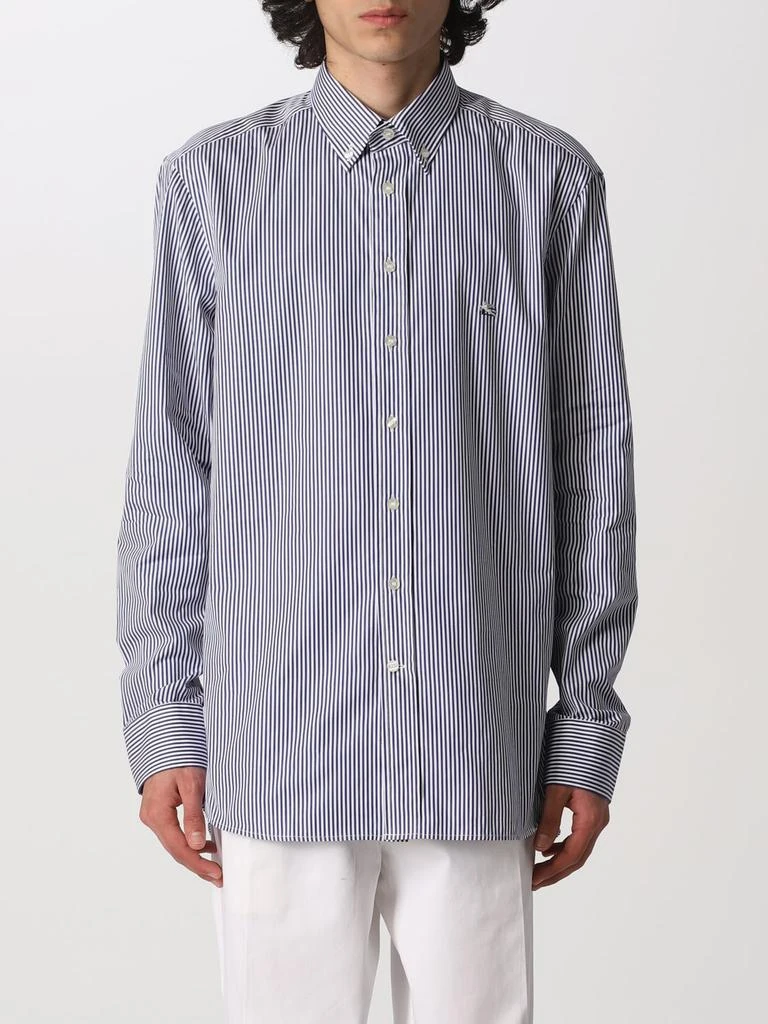 商品ETRO|Etro striped cotton shirt,价格¥1679,第1张图片