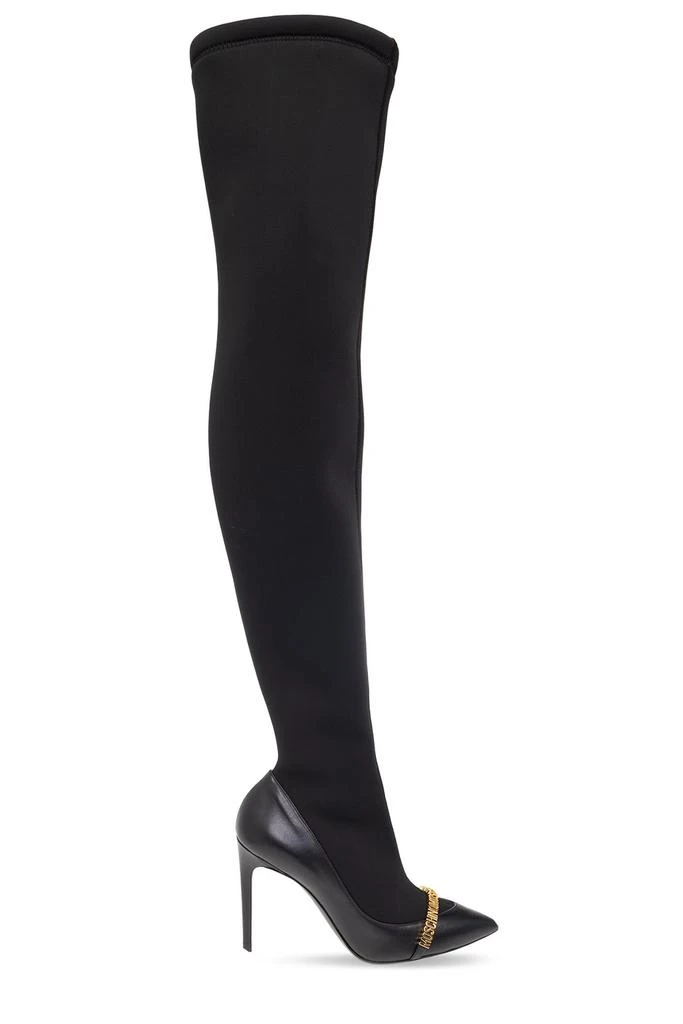 商品Moschino|Moschino Heeled Knee-Length Boots,价格¥3809,第1张图片