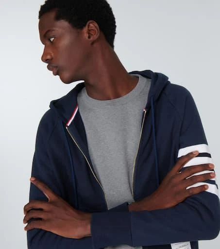 商品Thom Browne|4-Bar zip-up hooded sweatshirt,价格¥8344,第5张图片详细描述