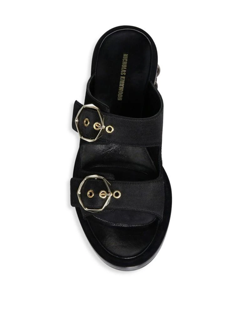 商品Nicholas Kirkwood|Nicholas Kirkwood - Casati Pearl Two-Strap Sandals,价格¥1663,第4张图片详细描述