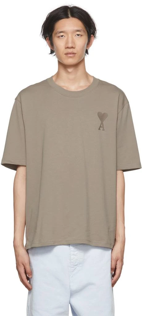 商品AMI|Taupe Ami de Cœur T-Shirt,价格¥1625,第1张图片