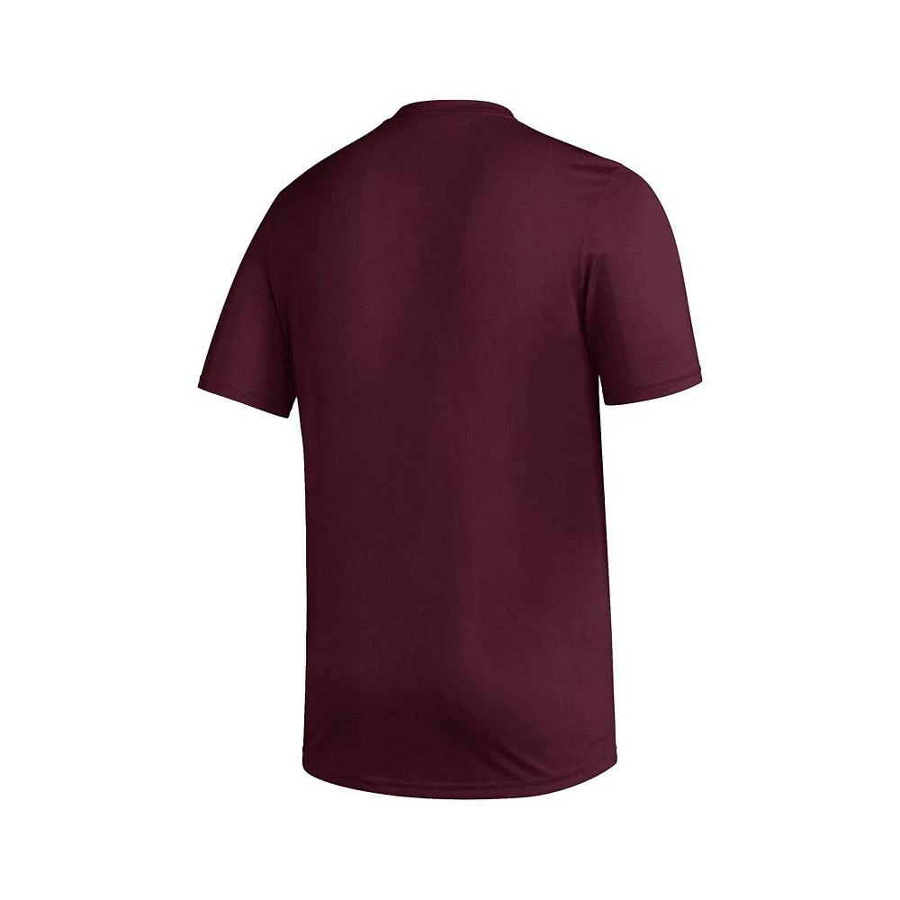 商品Adidas|Men's Maroon Distressed Texas A&M Aggies Exit Velocity Baseball Pregame AEROREADY T-shirt,价格¥226,第3张图片详细描述