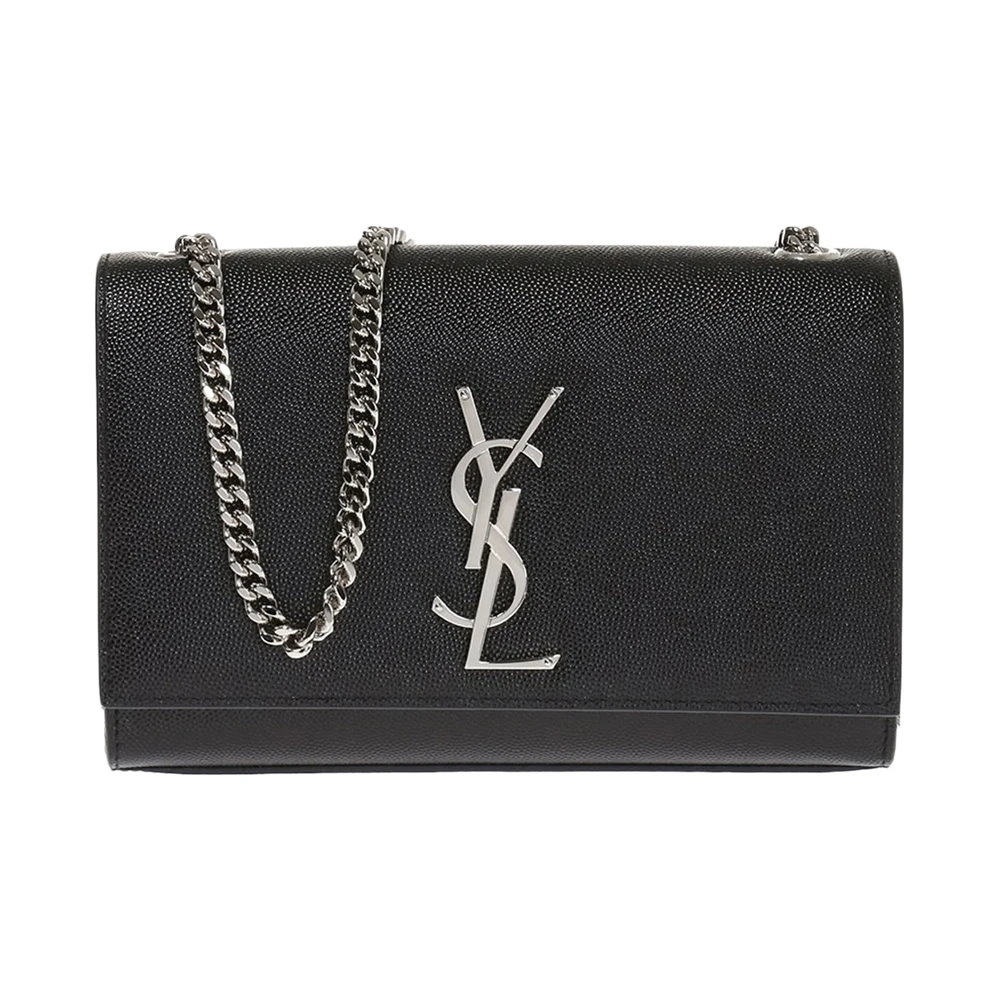 商品[国内直发] Yves Saint Laurent|YSL 圣罗兰 KATE系列女士金属LOGO装饰翻盖小号单肩斜挎链条包 469390-BOW0N-1000,价格¥20034,第1张图片