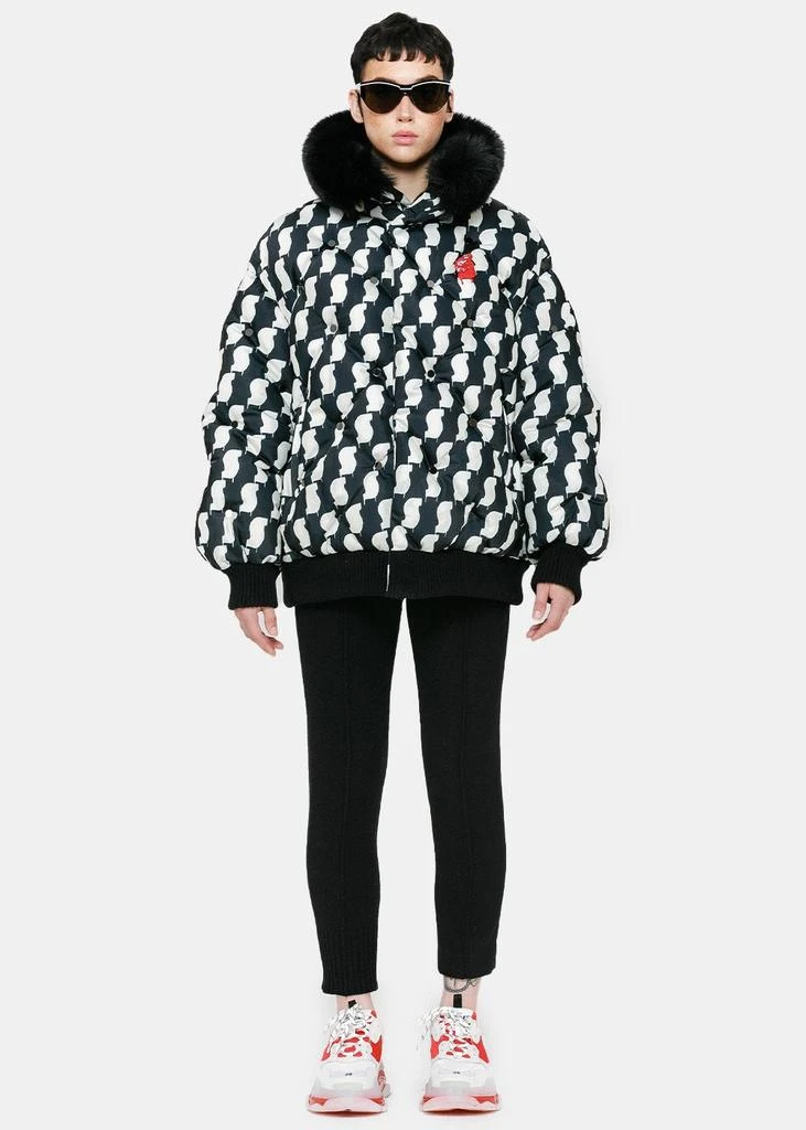 商品UNDERCOVER|Undercover Black & White Turtleneck Puffer Jacket,价格¥9397,第1张图片