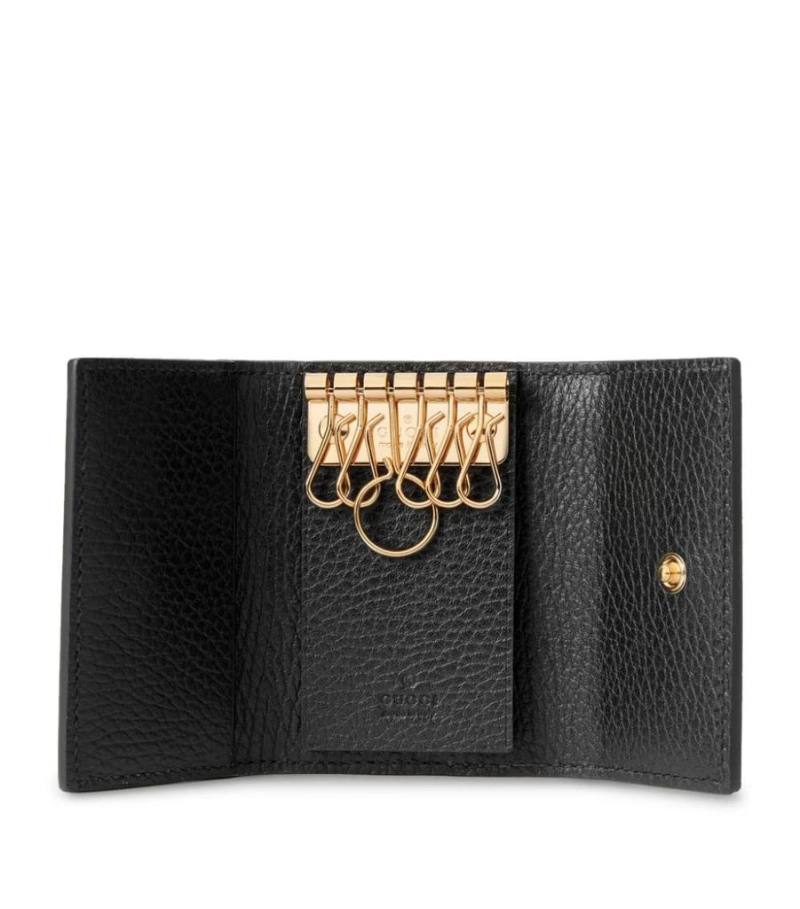 商品Gucci|Leather Double G Key Case,价格¥2127,第2张图片详细描述