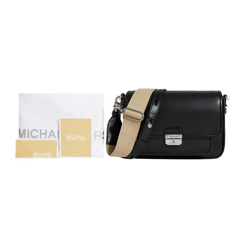 商品[国内直发] Michael Kors|MK 女包 迈克·科尔斯 MICHAEL KORS 黑色皮质中号单肩斜挎包 30S1S2BM2L BLACK,价格¥1758,第7张图片详细描述