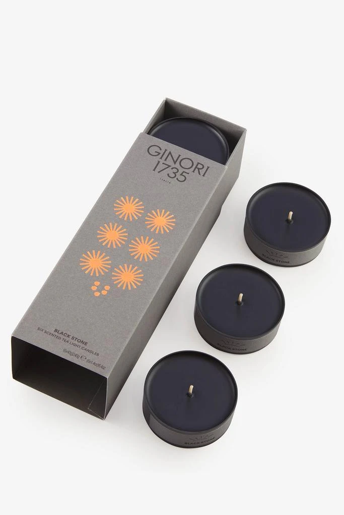 商品GINORI 1735|black stone scented tea light candles refill,价格¥298,第2张图片详细描述