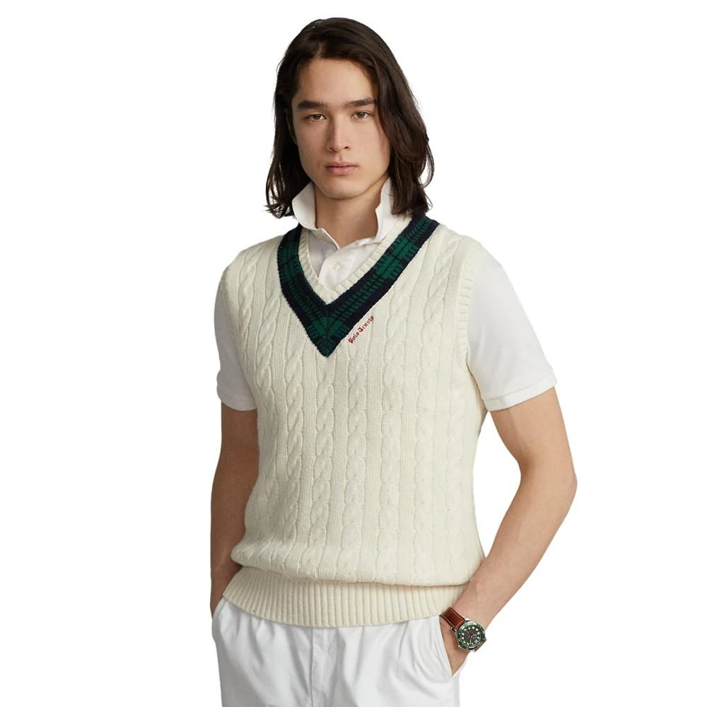 商品Ralph Lauren|Men's Cotton-Cashmere Cricket Vest,价格¥745,第1张图片