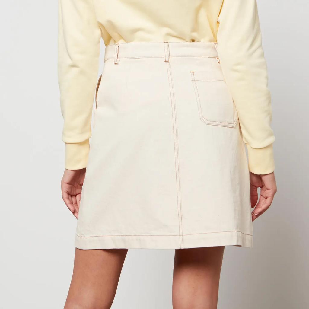 商品A.P.C.|A.P.C. Women's Lea Skirt - Ecru,价格¥625,第4张图片详细描述