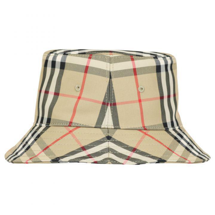 商品Burberry|Beige Check Gabriel Bucket Hat,价格¥1301,第5张图片详细描述