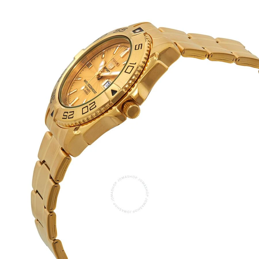 商品Seiko|5 Sports Automatic Gold Dial Men's Watch SNZB26J1,价格¥1400,第2张图片详细描述