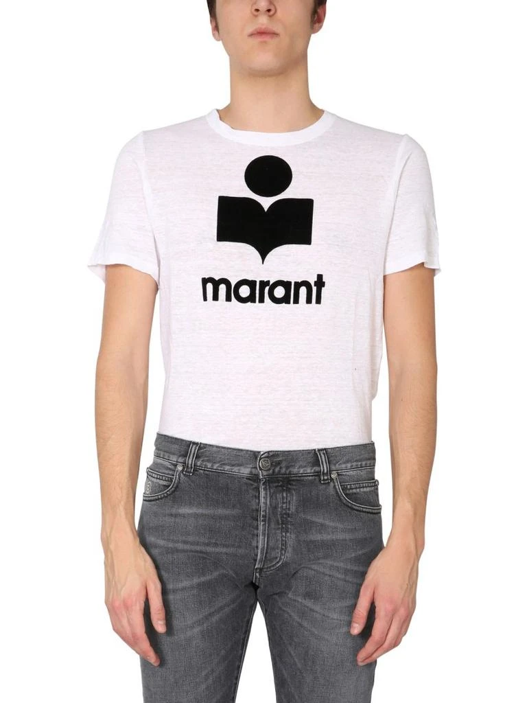 商品Isabel Marant|Isabel Marant Logo Print Karman T-Shirt,价格¥1057,第1张图片