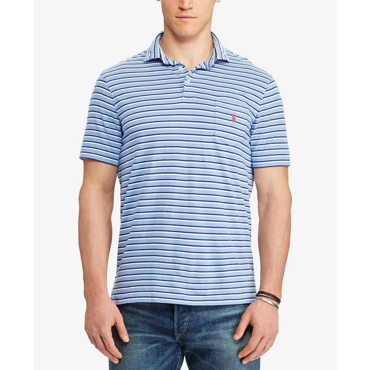 商品Ralph Lauren|Men's Big & Tall Classic-Fit Striped Cotton Polo,价格¥301,第2张图片详细描述