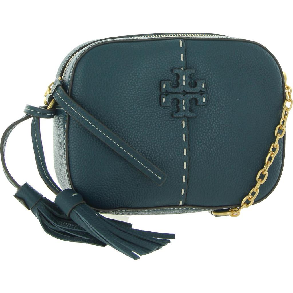 Tory Burch McGraw Women's Pebbled Leather Tasseled Camera Handbag商品第4张图片规格展示