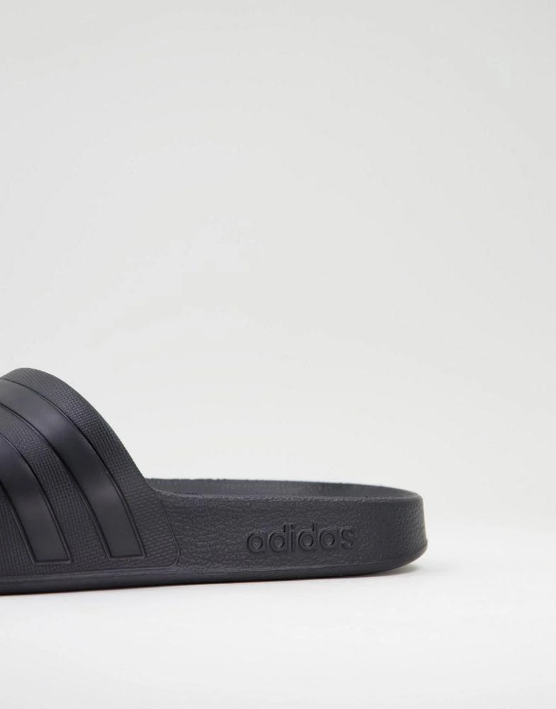 商品Adidas|adidas Swim Adilette black stripe sliders in black,价格¥195,第3张图片详细描述