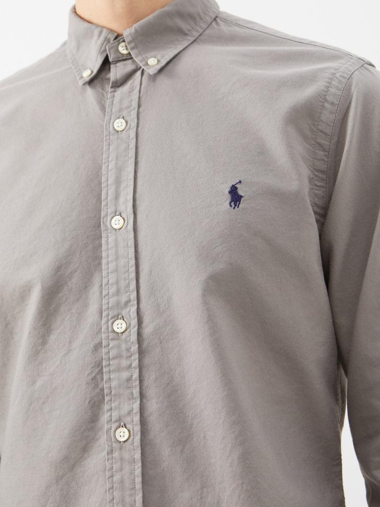 Logo-embroidered cotton-Oxford shirt商品第3张图片规格展示