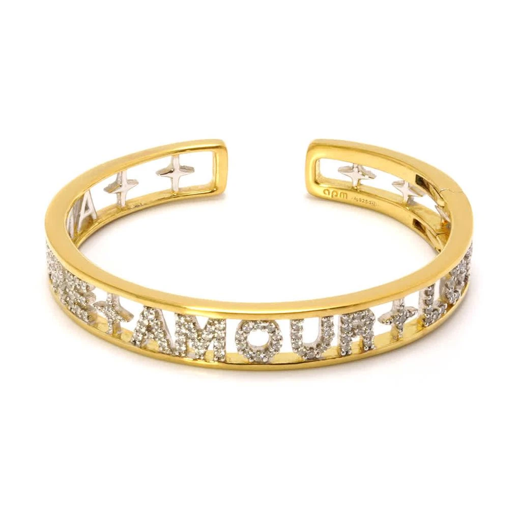 商品apm Monaco|Ladies Amour Love Open Cuff Bracelet,价格¥1416,第1张图片