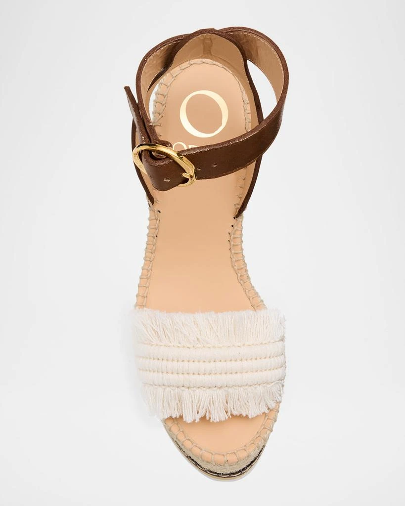 商品Odissi|Lily Fringe Leather Wedge Espadrilles,价格¥2692,第4张图片详细描述