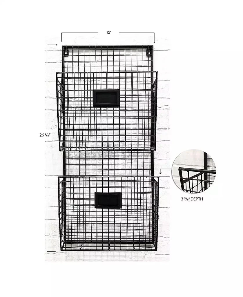 商品DesignStyles|Two Pocket Wall File Holder,价格¥297,第3张图片详细描述