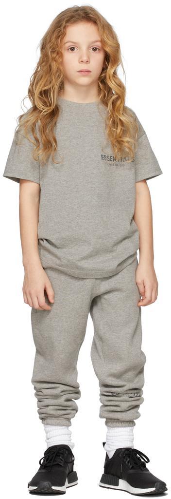 商品Essentials|Kids Grey Jersey T-Shirt,价格¥177,第1张图片