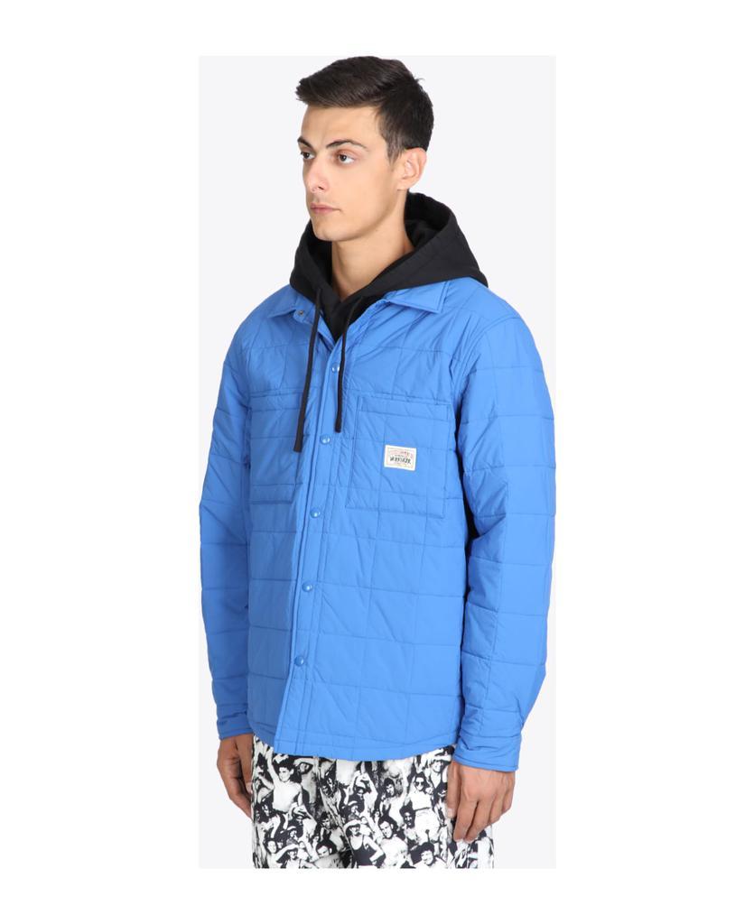 商品STUSSY|Quilted Fatique Shirt Cobalt blue nylon padded shirt - Quilted fatigue shirt,价格¥1367,第5张图片详细描述