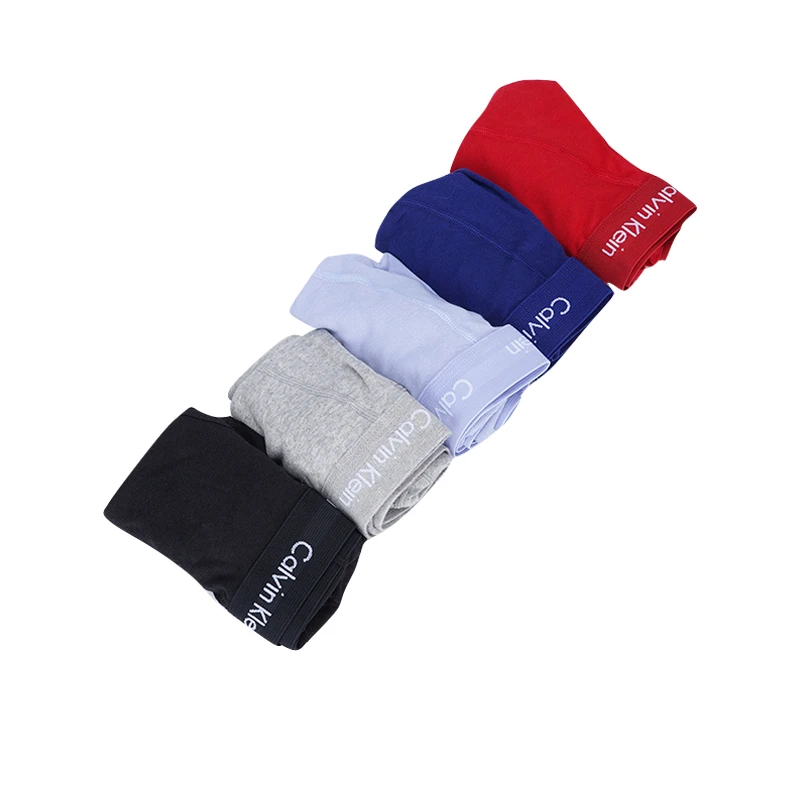 Calvin Klein 五条装男士内裤黑色+灰色+浅紫色+蓝色+红色 NB2311-905-M 商品