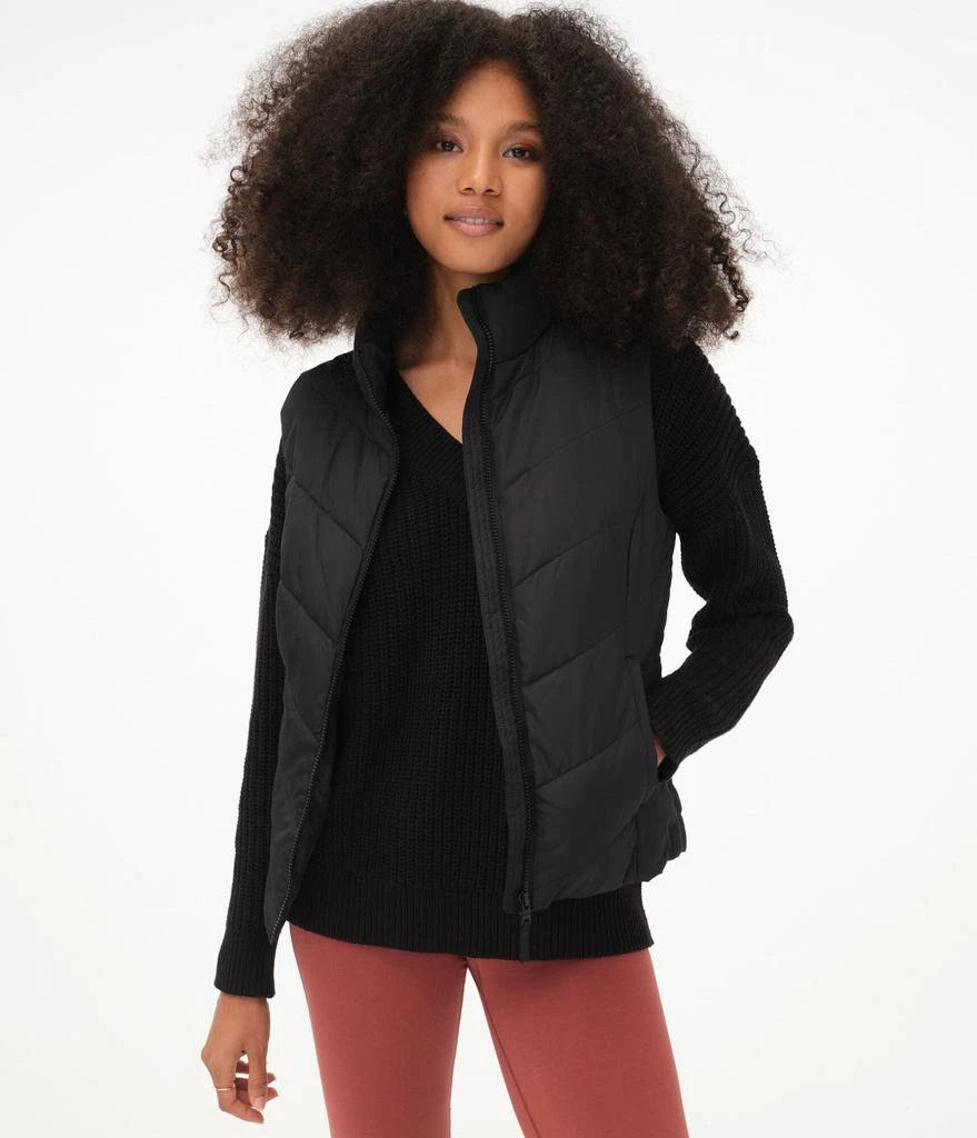 Aeropostale Women's Chevron Lightweight Puffer Vest 商品