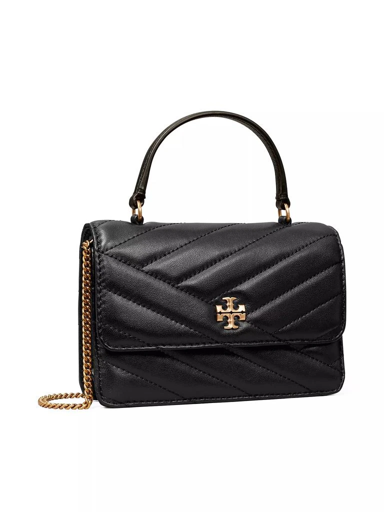 商品Tory Burch|Mini Kira Chevron Leather Top Handle Bag,价格¥2778,第3张图片详细描述