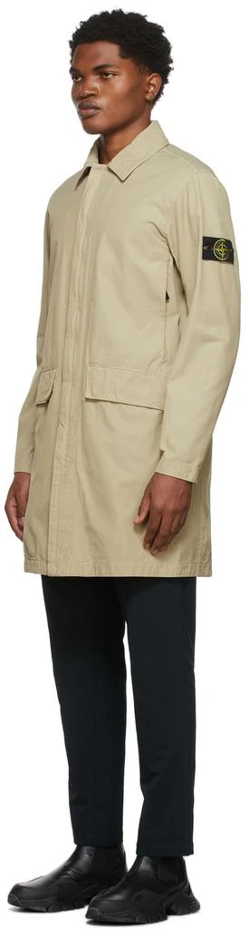 商品Stone Island|Beige Batavia Trench Coat,价格¥3525,第4张图片详细描述