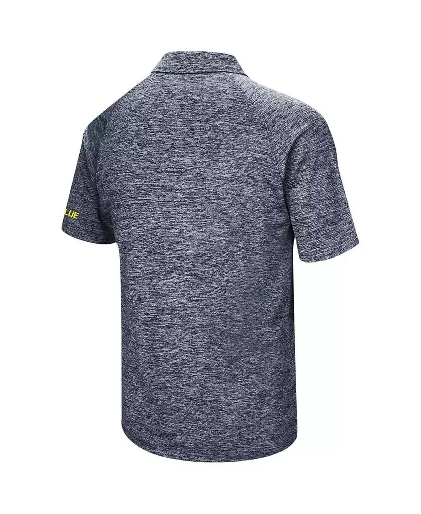 商品Colosseum|Men's Navy Michigan Wolverines Big and Tall Down Swing Polo Shirt,价格¥376,第3张图片详细描述