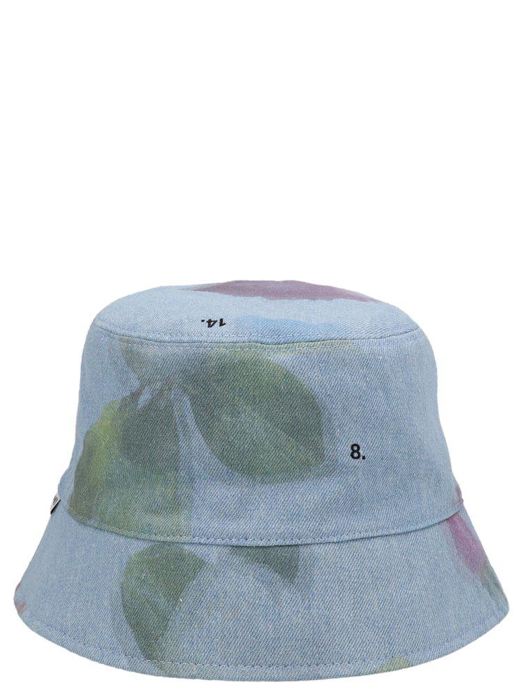 Sunnei Faded Flower Denim Bucket Hat商品第1张图片规格展示
