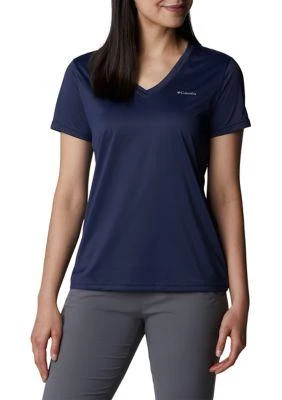 商品Columbia|Womens Hike Short Sleeve V Neck T Shirt,价格¥82,第1张图片