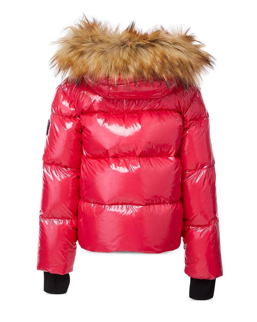 Girls' Elsa Hooded Down Jacket - Little Kid, Big Kid商品第2张图片规格展示