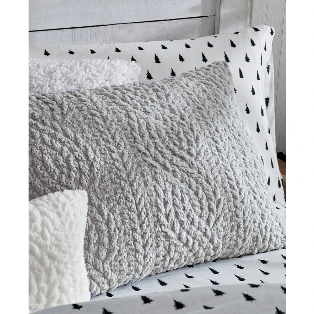 G.H. Bass & Co. Cable Knit Pin Sonic Sherpa Comforter Set 商品