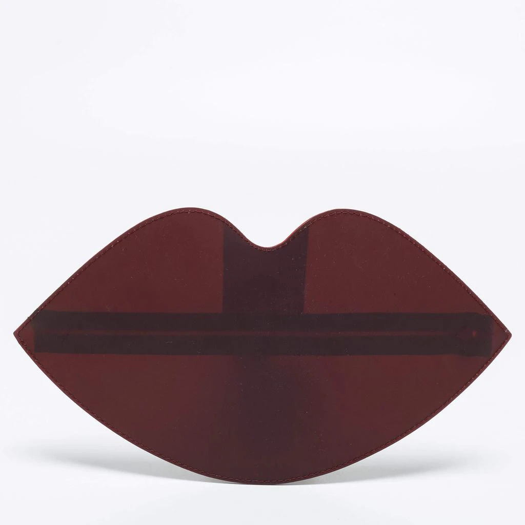 商品Charlotte Olympia|Charlotte Olympia Bordeaux PVC Lip Clutch,价格¥789,第3张图片详细描述