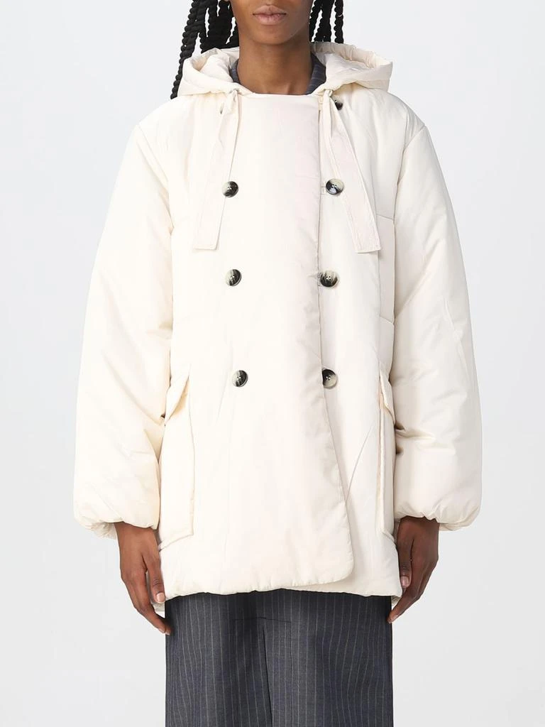 商品Ganni|Ganni double-breasted down jacket with hood,价格¥2226,第1张图片