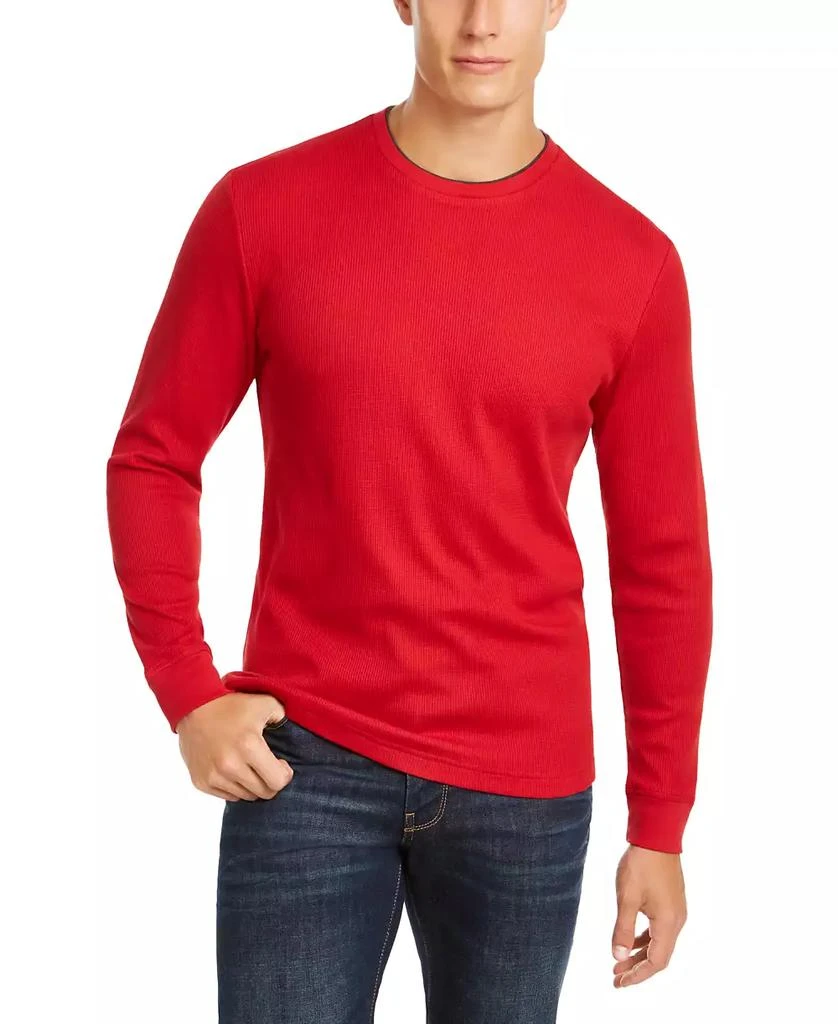 商品Club Room|Men's Thermal Crewneck Shirt, Created for Macy's,价格¥135,第1张图片详细描述