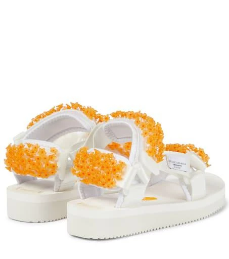 商品CECILIE BAHNSEN|x Suicoke Maria hand-embroidered sandals,价格¥2450,第3张图片详细描述