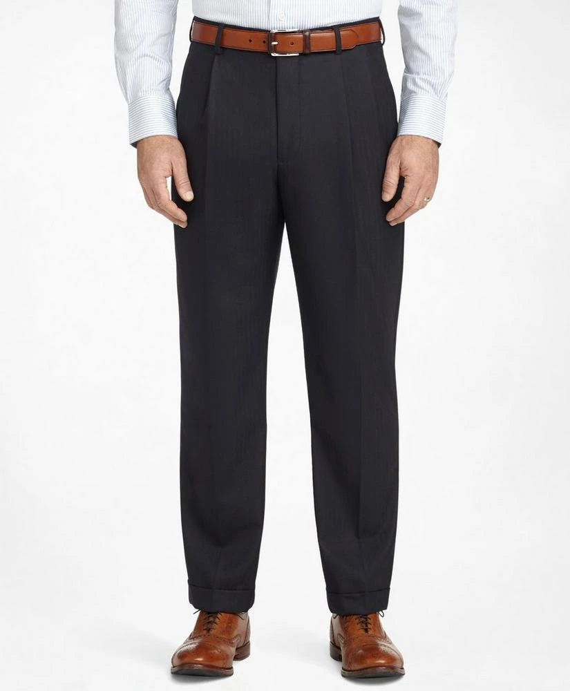 商品Brooks Brothers|Madison Fit Saxxon™ Wool Herringbone 1818 Suit,价格¥2999,第4张图片详细描述