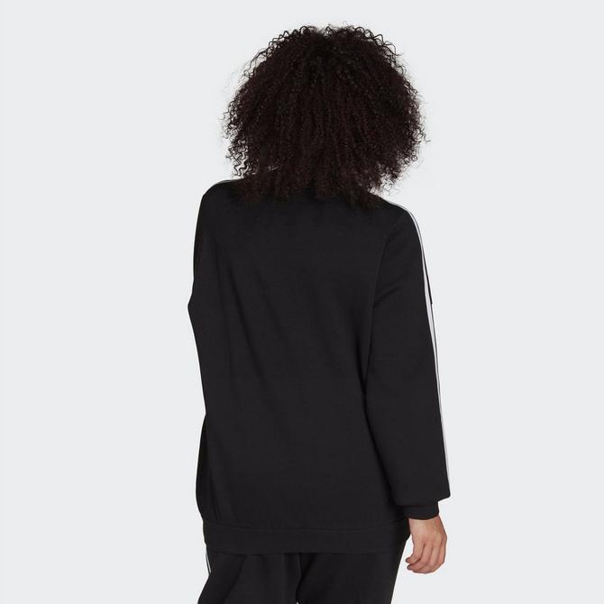 商品Adidas|Women's adidas Essentials 3-Stripes Fleece Crewneck Sweatshirt (Plus Size),价格¥338,第4张图片详细描述