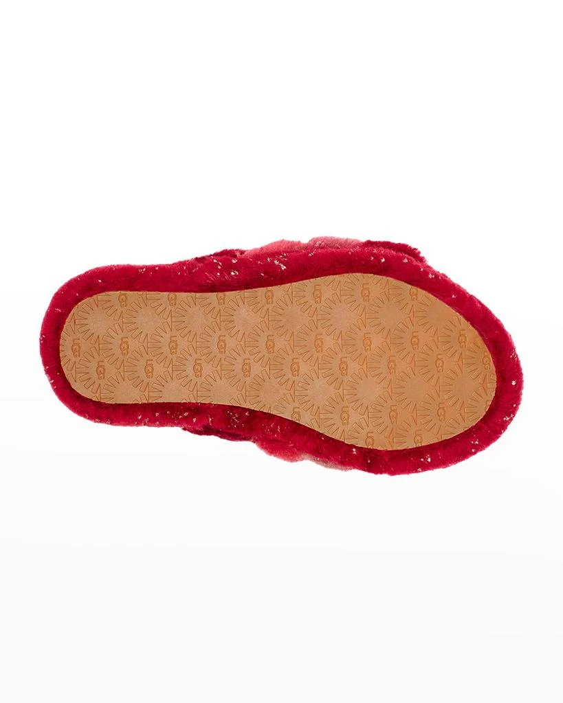 Girl's Fluff Yeah Metallic Sparkle Quilted Slippers, Kids 商品