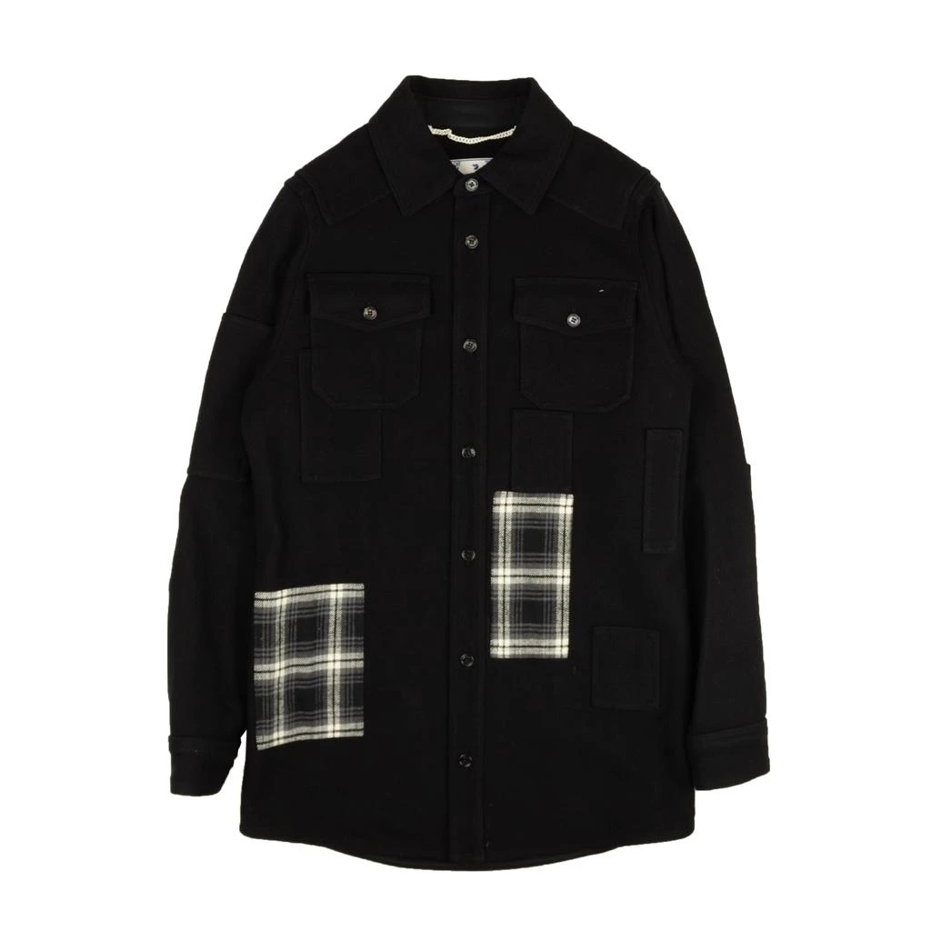 商品Off-White|Black Logo Button Down Overshirt,价格¥2400,第1张图片
