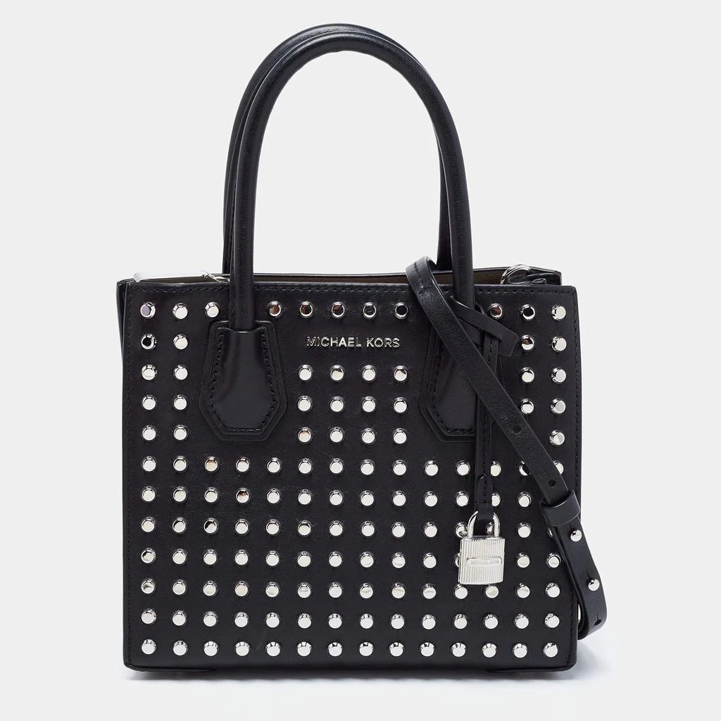 商品[二手商品] Michael Kors|Michael Kors Black Studded Leather Small Mercer Tote,价格¥1273,第1张图片